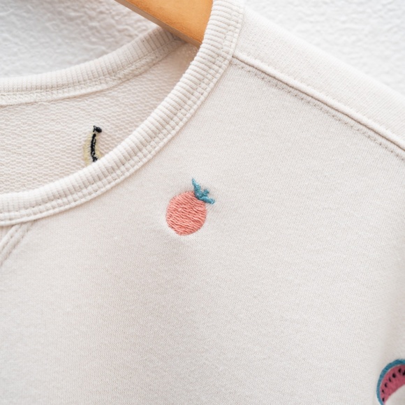 Lou & Grey Fruity Cozy Cotton Terry Sweatshirt Size XS - Picture 8 of 13